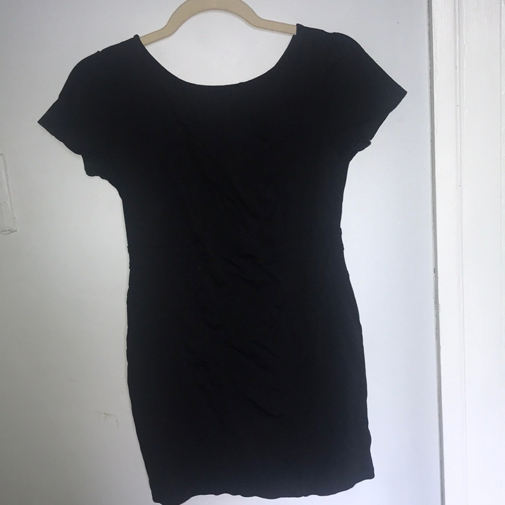 Black mini dress